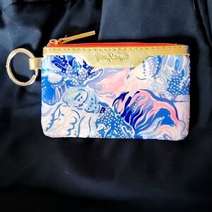 Lily Pulitzer keyring coin purse